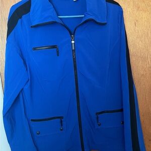 Women’s Blue and Black Jacket